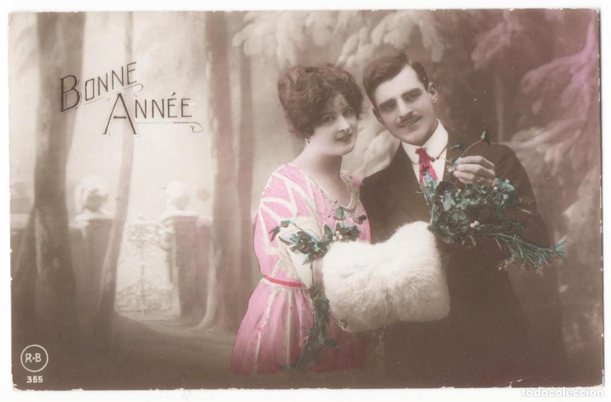 Postales: Postal francesa principios del XX- circulada-Rom&aacute;ntica-