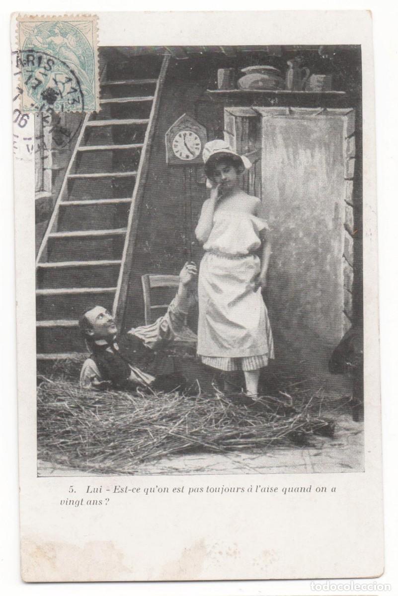 Postales: Postal francesa principios del XX- er&oacute;tica- circulada-