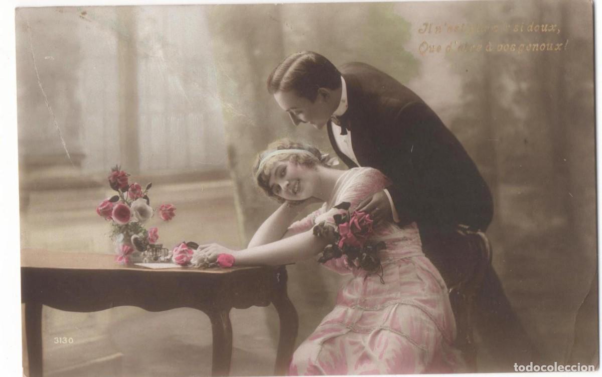 Postales: Postal francesa principios del XX- escrita-Rom&aacute;ntica-