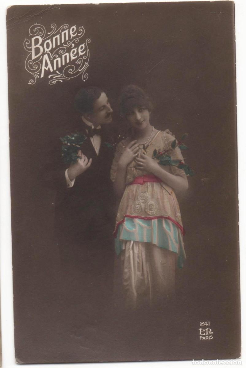 Postales: Postal francesa principios del XX- escrita-Rom&aacute;ntica-