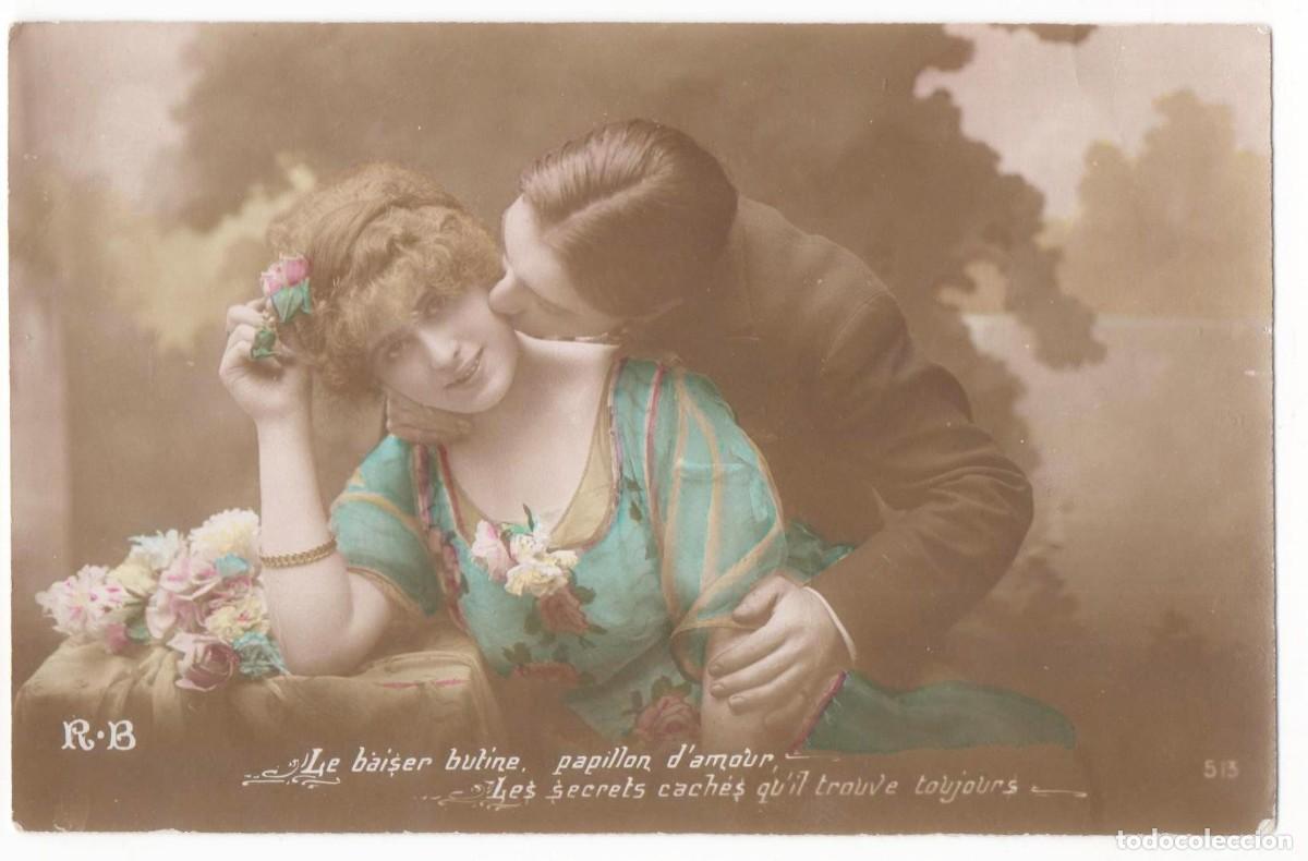 Postales: Postal francesa principios del XX- escrita-Rom&aacute;ntica-