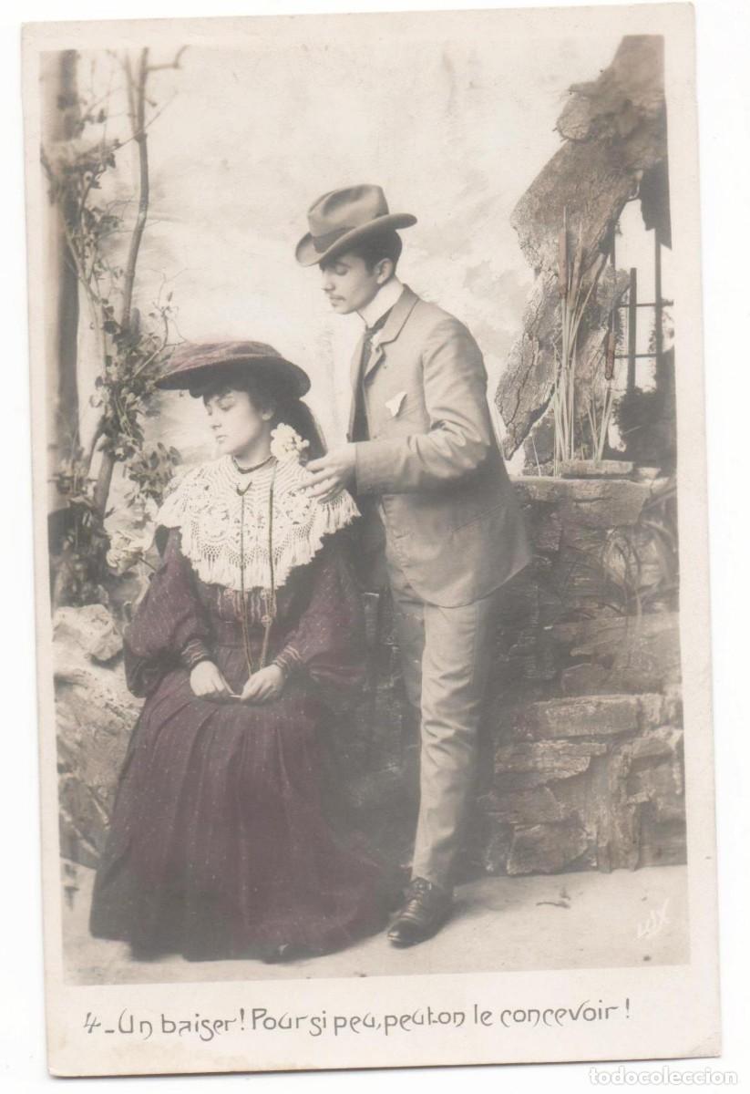 Postales: Postal francesa principios del XX- escrita-Rom&aacute;ntica-