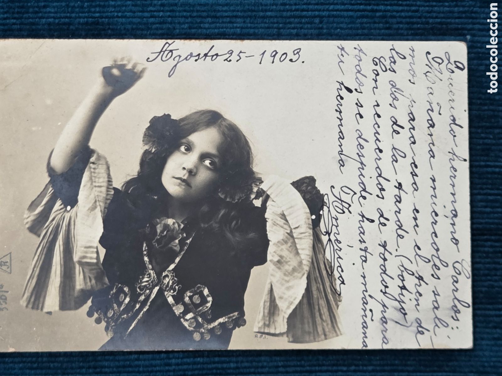 Postales: POSTAL MUJER GITANA BAILAORA 1903