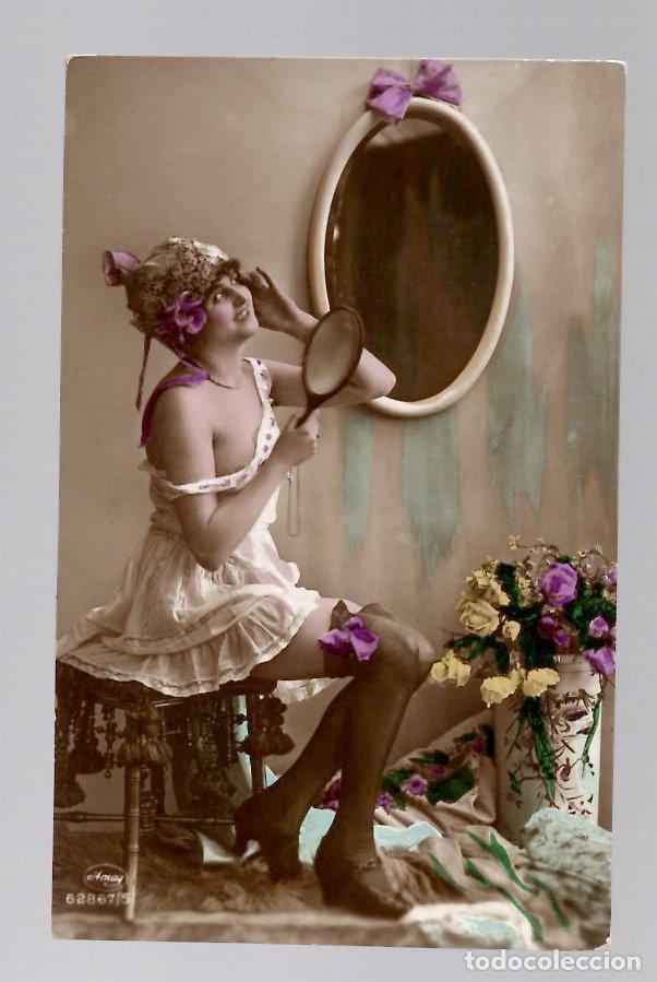Postales: TARJETA POSTAL ER&Oacute;TICA COLOREADA. AMAG. C.1910
