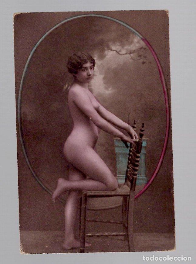 Postales: TARJETA POSTAL ER&Oacute;TICA COLOREADA. C.1910