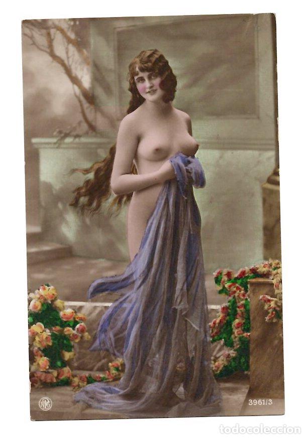 Postales: TARJETA POSTAL ER&Oacute;TICA COLOREADA. NBC. C.1910