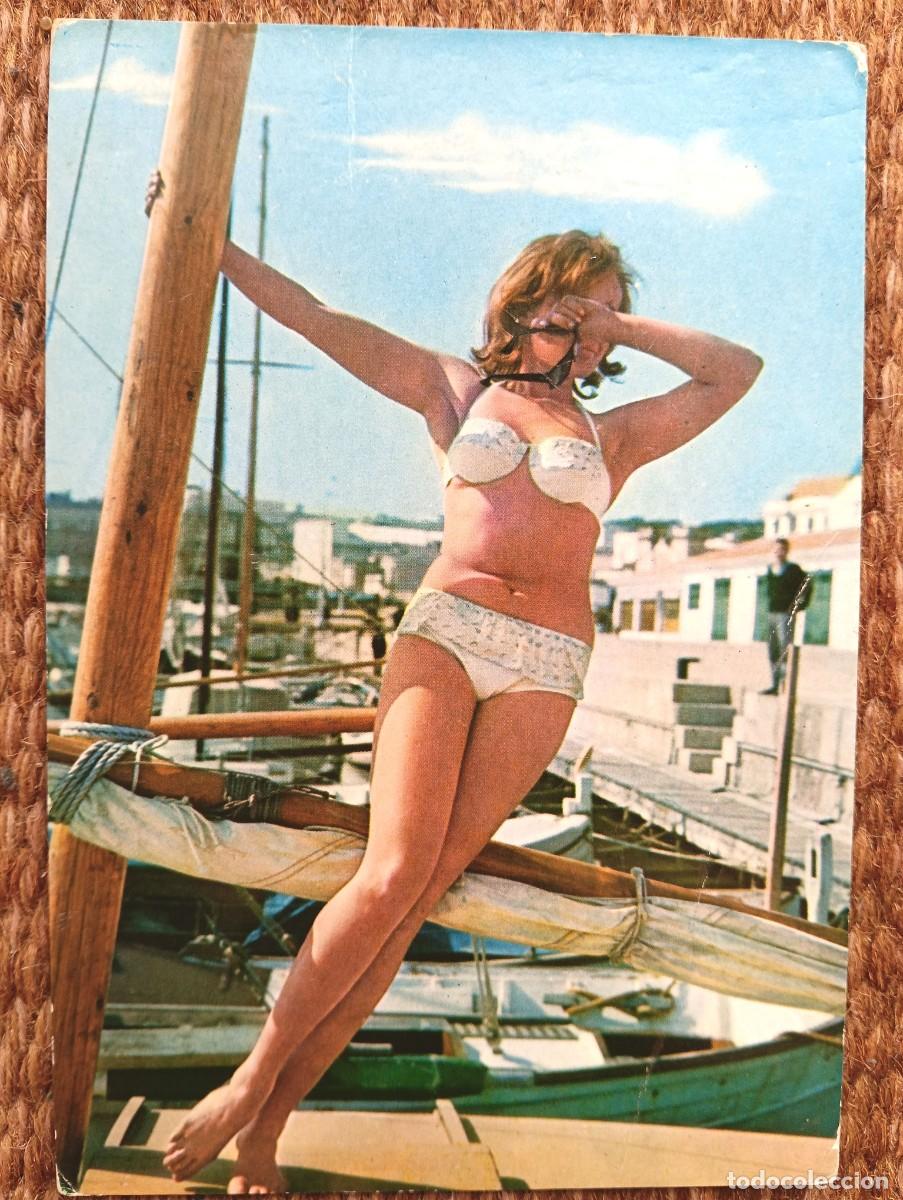 Postales: SE&Ntilde;ORITA POSANDO EN BIKINI - BA&Ntilde;ISTA