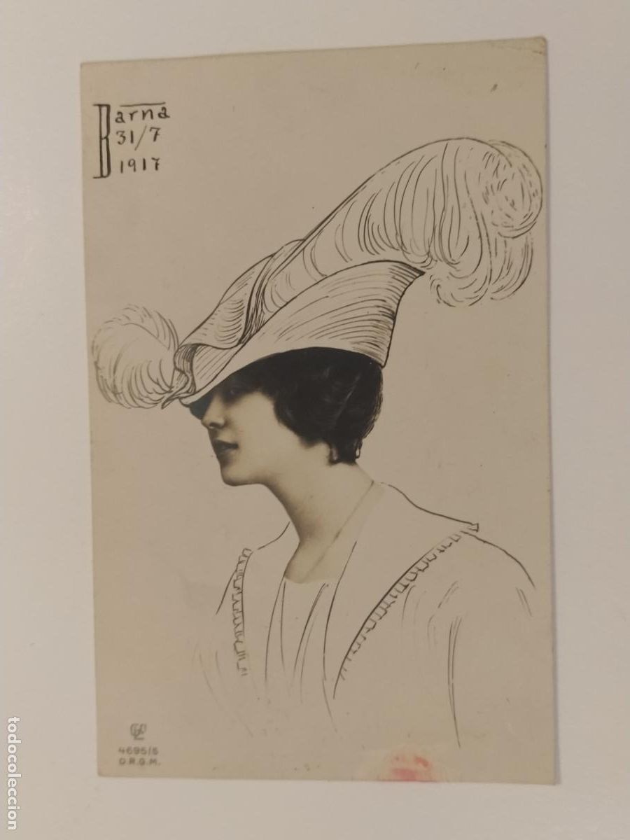 Postales: LA MUJER ELEGANTE - CIRCULADA SANTA COLOMA DE FARNES - POSTAL ANTIGUA -(116.502)