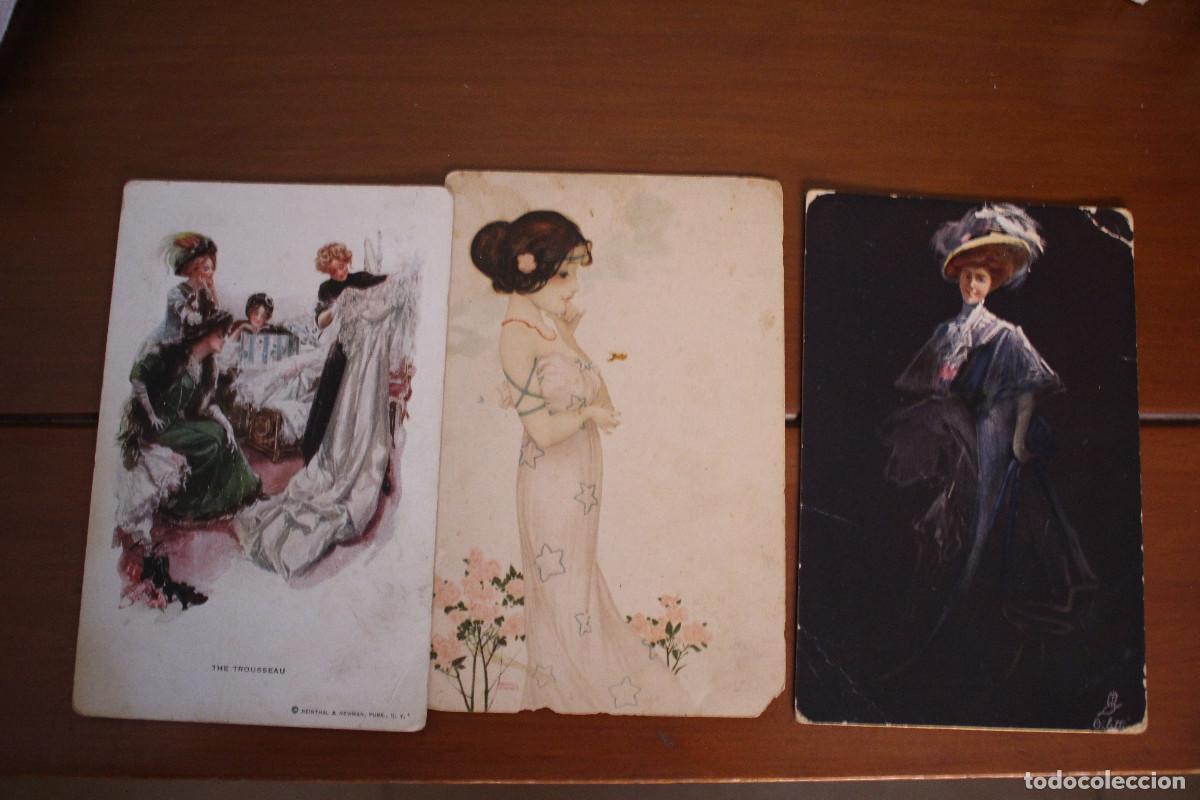 Postales: Tres postales antiguas de 1912