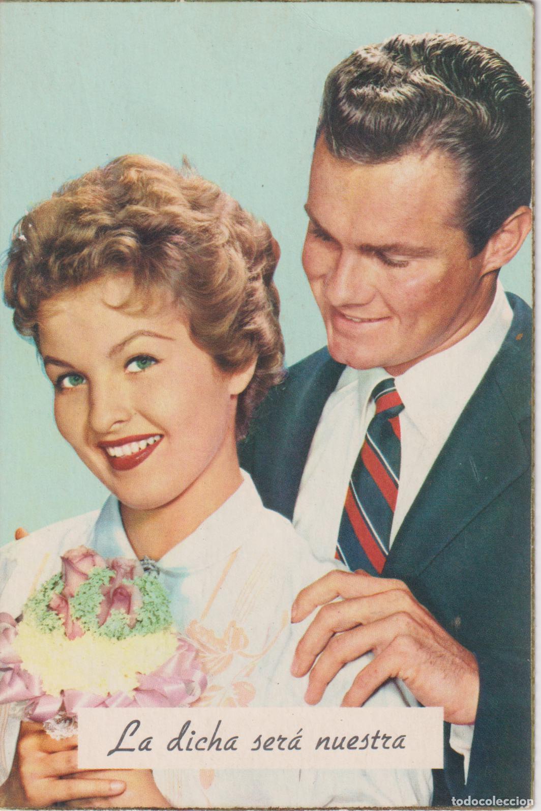 Postales: POSTAL ROMANTICA A&Ntilde;OS 50/60, LA DICHA SER&Aacute; NUESTRA - EDITA CYZ 541/B &ndash; ESCRITA
