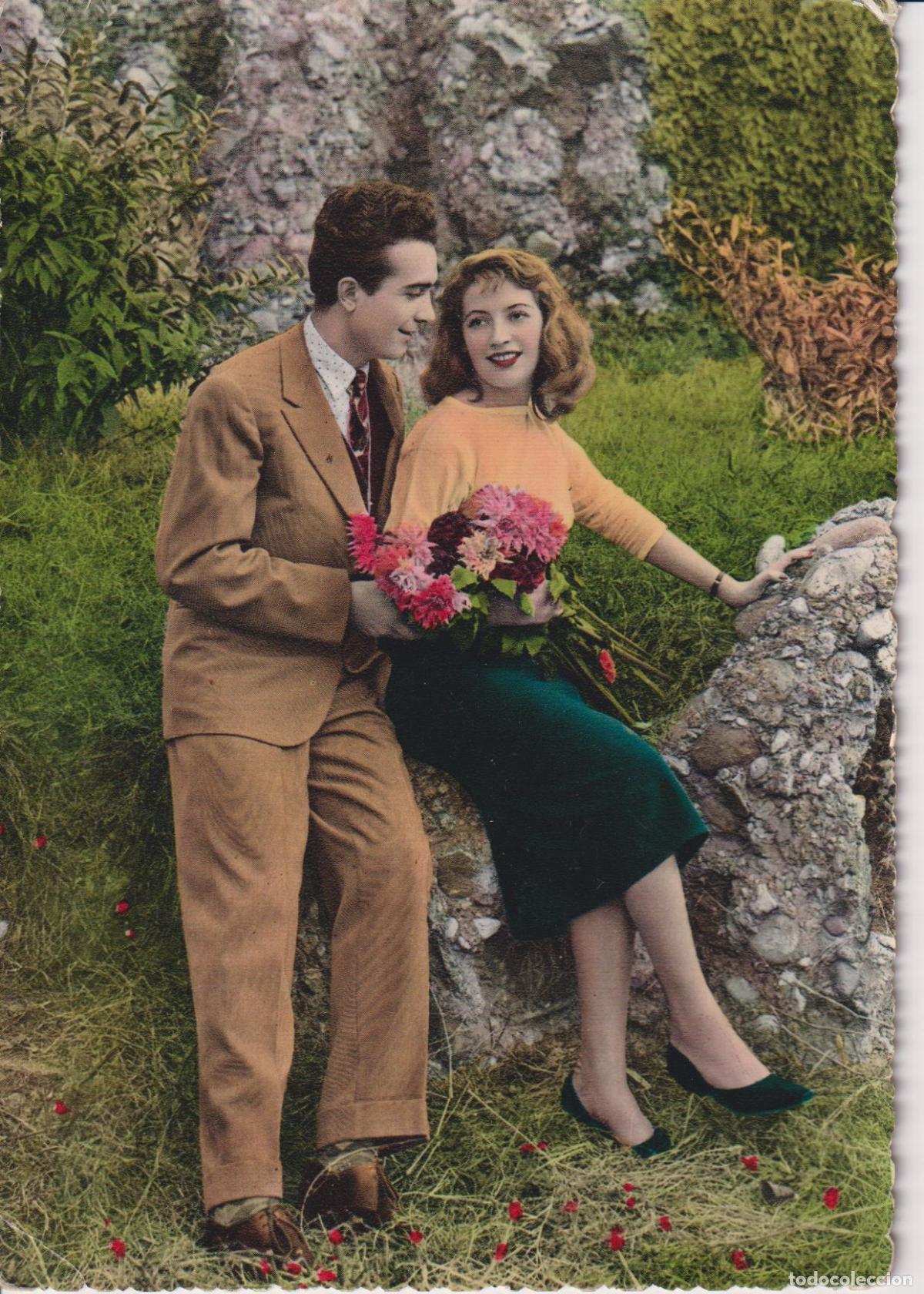 Postales: POSTAL ROMANTICA A&Ntilde;OS 50/60, PAREJA ENAMORADOS - CECAMI 240 &ndash; ESCRITA 1956