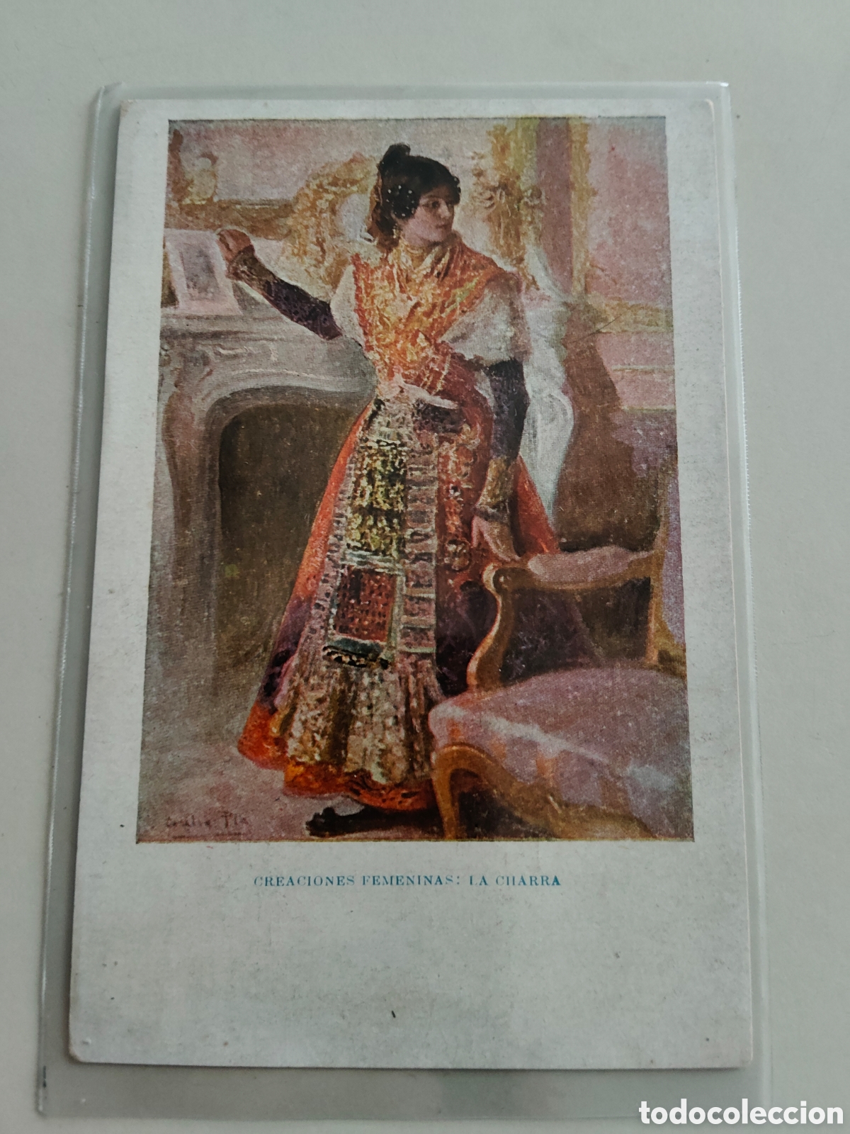 Postales: Tarjeta postal Creaciones femeninas La Charra Revista Blanco y Negro