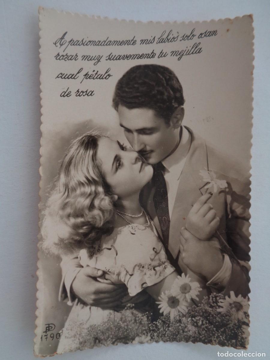 Postales: BONITA POSTAL GALANTE DE PAREJA ENAMORADA . A&Ntilde;OS 40