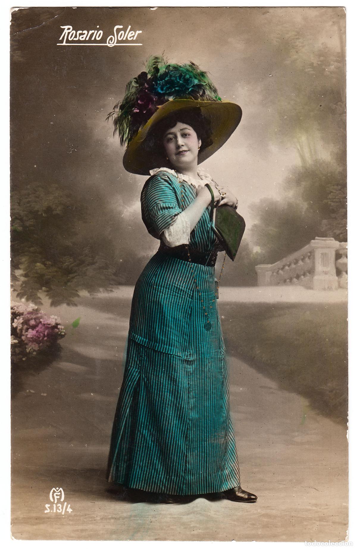 Postales: Retrato de la tiple Rosario Soler Teatro Zarzuela Soprano Actriz G&eacute;nero &iacute;nfimo