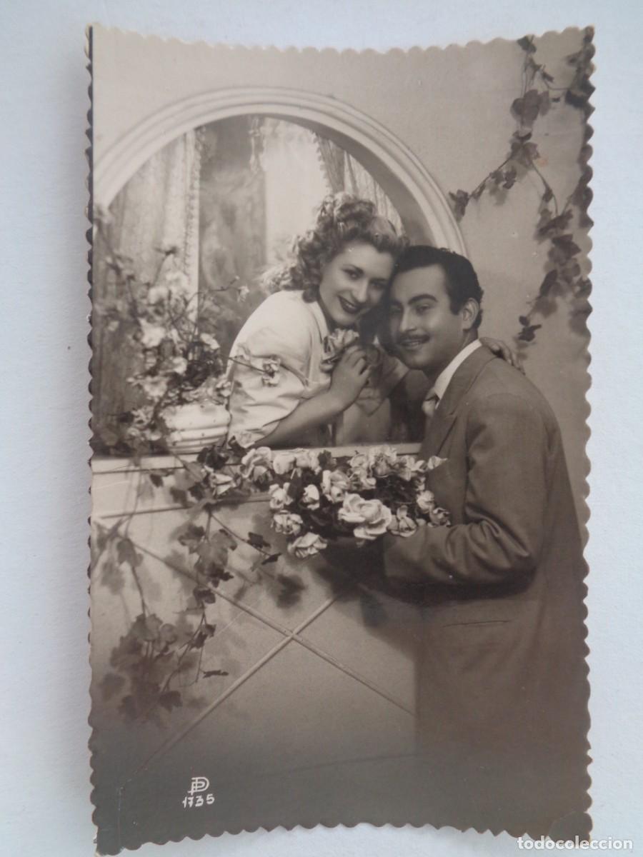 Postales: BONITA POSTAL GALANTE CON PAREJA ENAMORADA , A&Ntilde;OS 40
