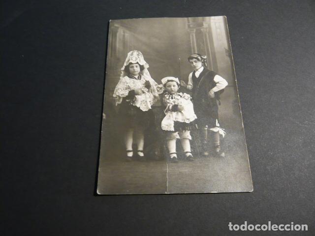 Postales: NI&Ntilde;OS DISFRAZADOS CARNAVAL AMA DE CRIA NI&Ntilde;ERA NODRIZA POSTAL FOTOGRAFICA