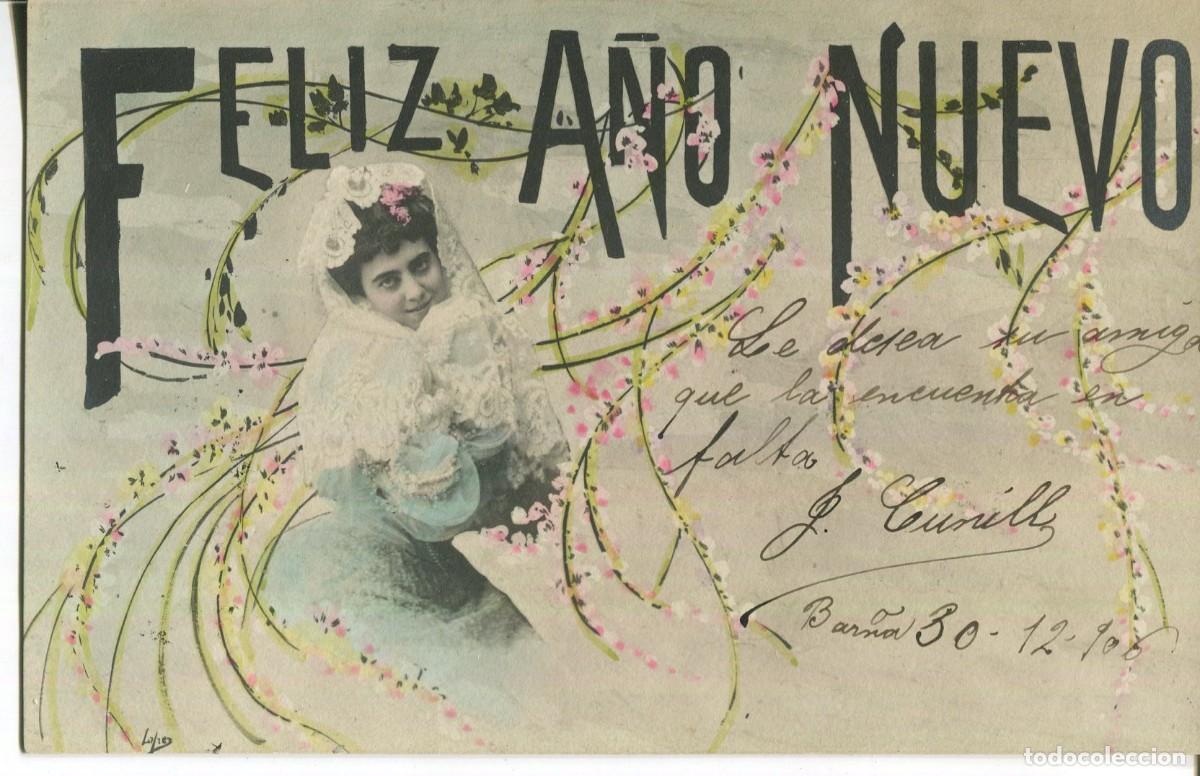 Postales: CUPLETISTA-FELIZ A&Ntilde;O NUEVO-- LB BARTRINA- 1904