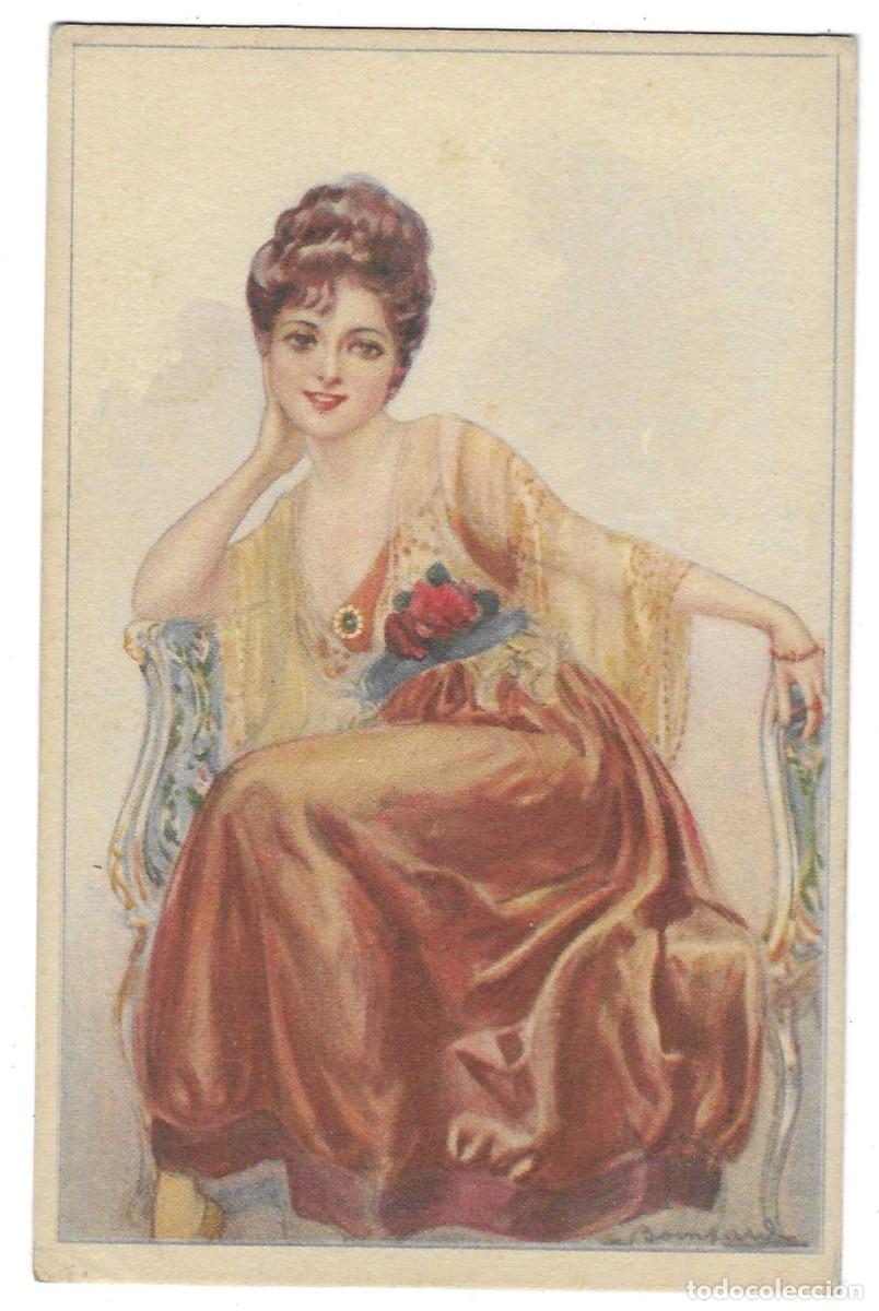 Postales: Postal Italia. Mujer posando. ref. 7-galan1