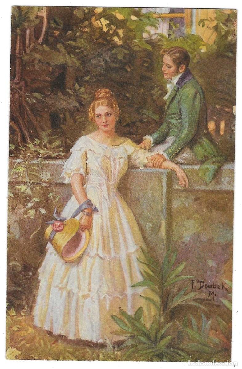 Postales: Postal Pareja. Doubek. Una questi&oacute;n de amor. ref. 7-galan5