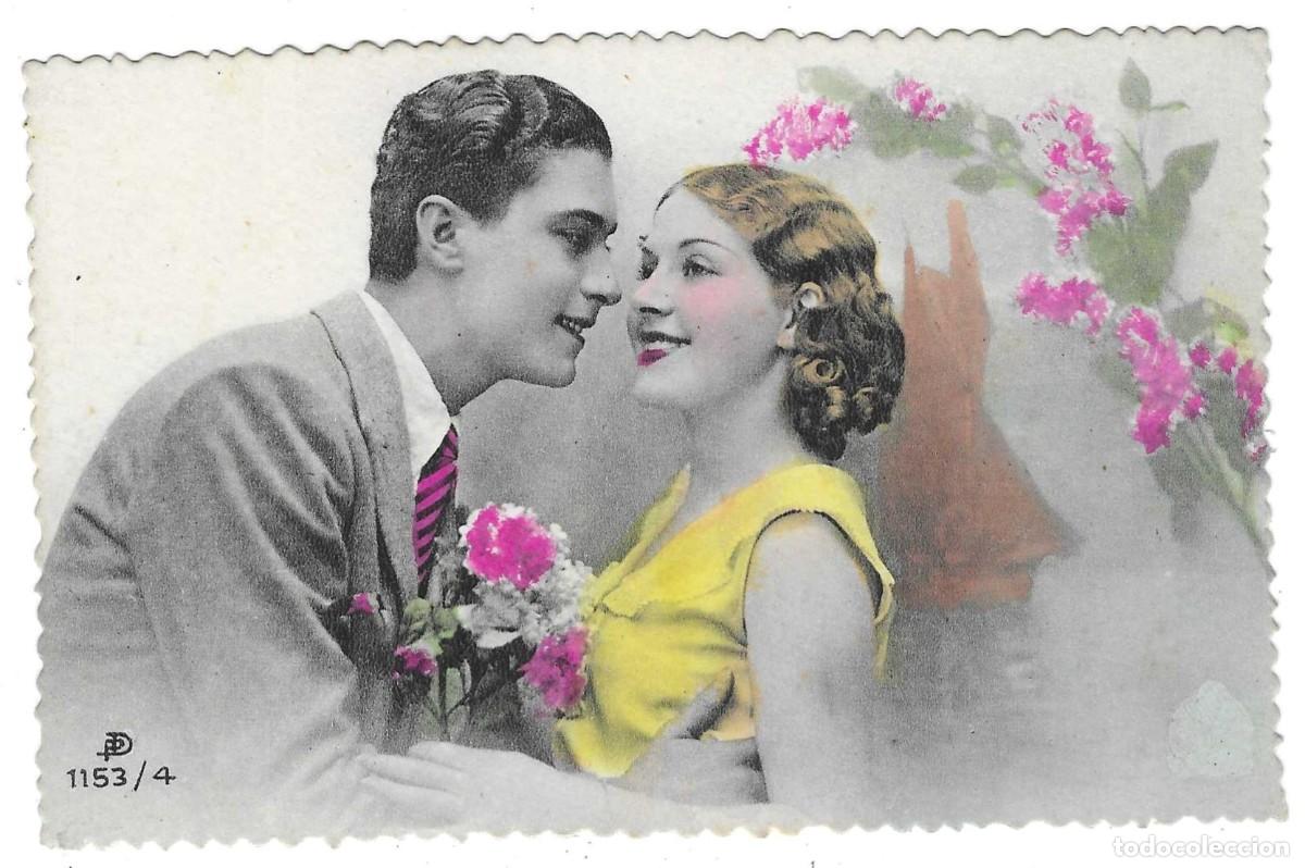Postales: Postal Pareja en ventana. ref. 7-galan15