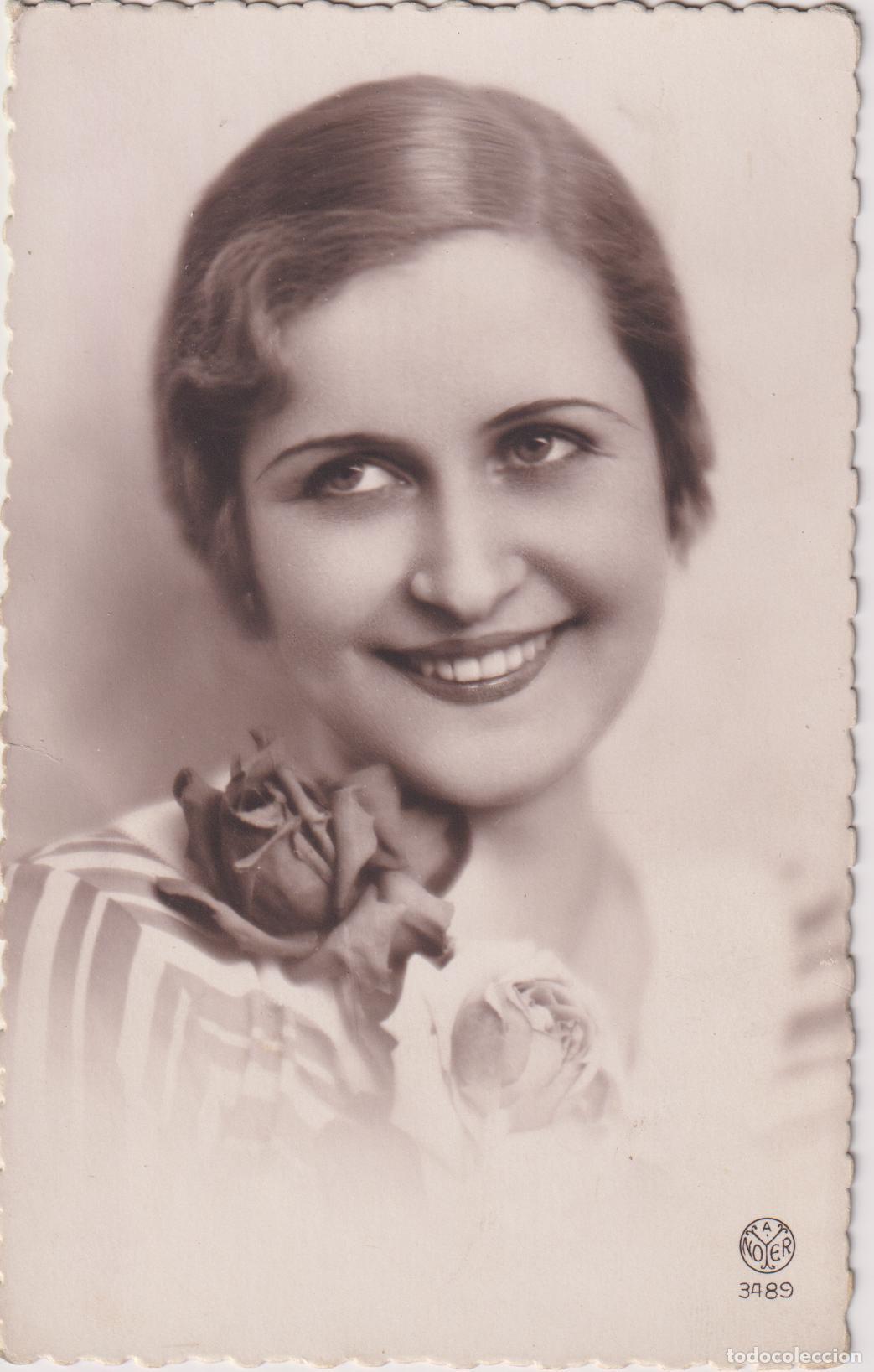 Postales: POSTAL FOTOGR&Aacute;FICA VINTAGE &ndash; RETRATO DE DINA MIHALCEA MISS RUMAN&Iacute;A &ndash; ANOYER 3489 - ESCRITA