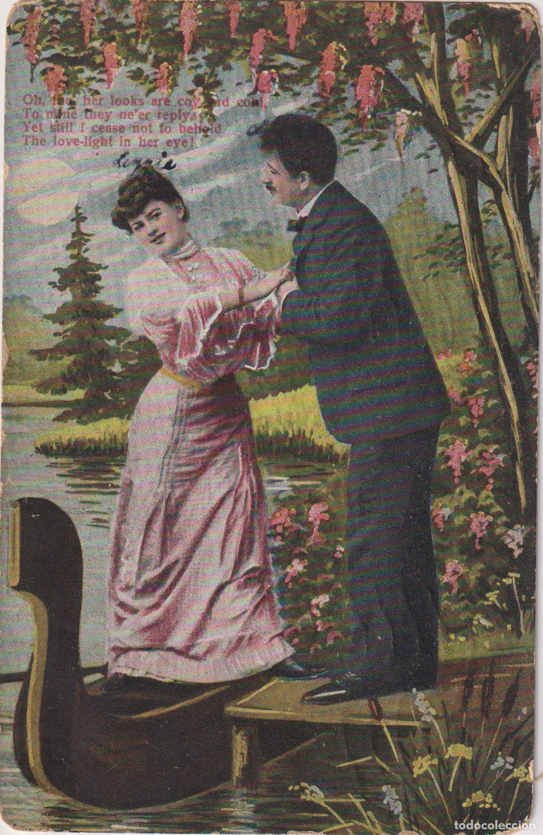 Postales: POSTAL ROM&Aacute;NTICA VINTAGE DE PRINCIPIOS DEL SIGLO XX, PAREJA &ndash; K.V.I.B.12 - CIRCULADA