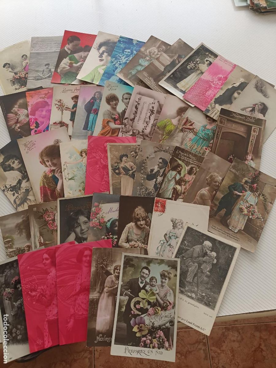 Postales: 41 postales rom&aacute;nticas antiguas