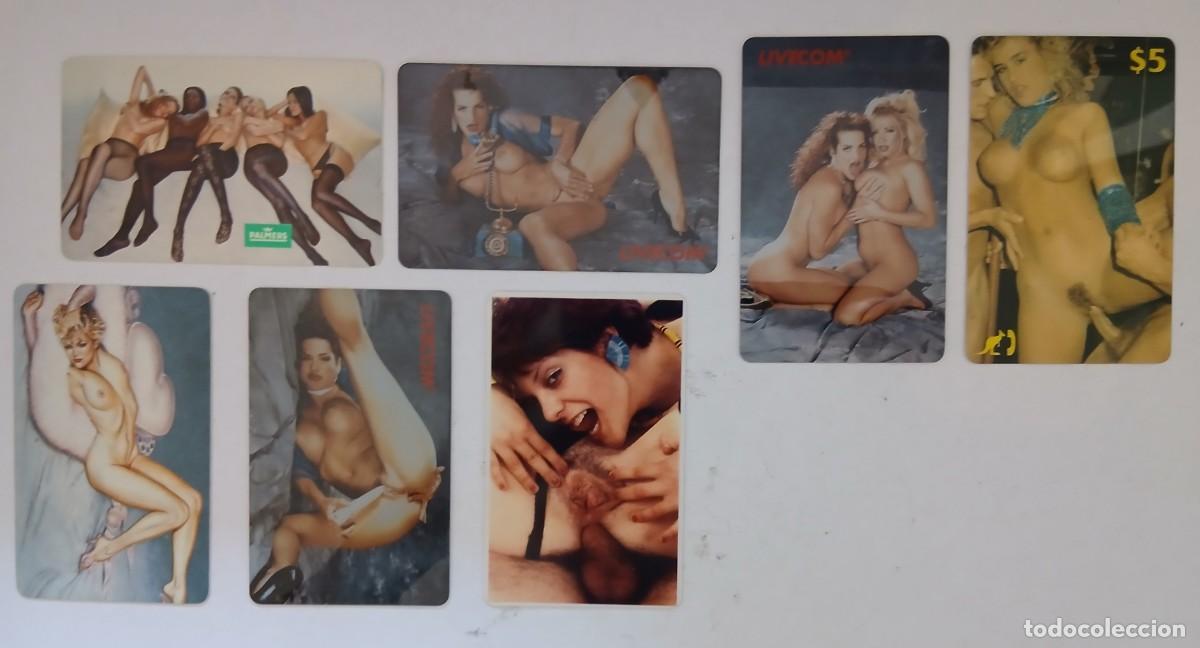 Postales: (4) LOTE DE 7 TARJETAS EROTICAS