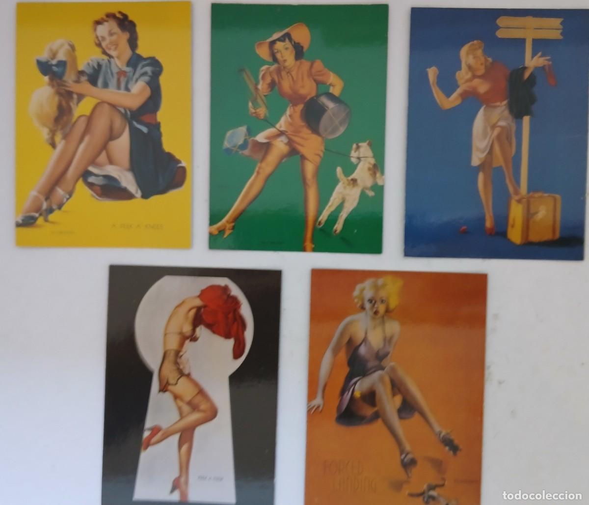 Postales: (4) LOTE DE 5 TARJETAS EROTICAS DE PINUS
