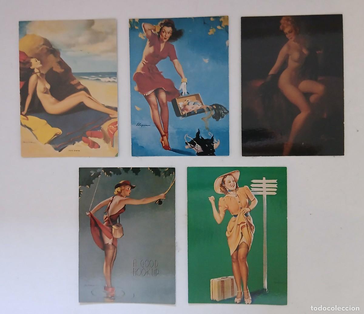 Postales: (4) LOTE DE 5 TARJETAS EROTICAS DE PINUS