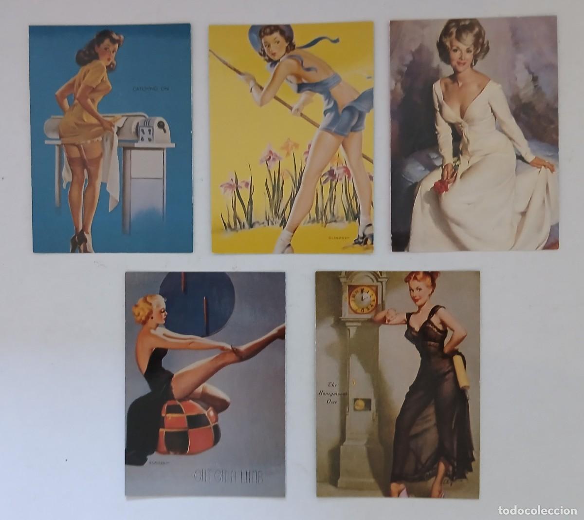 Postales: (4) LOTE DE 5 TARJETAS EROTICAS DE PINUS