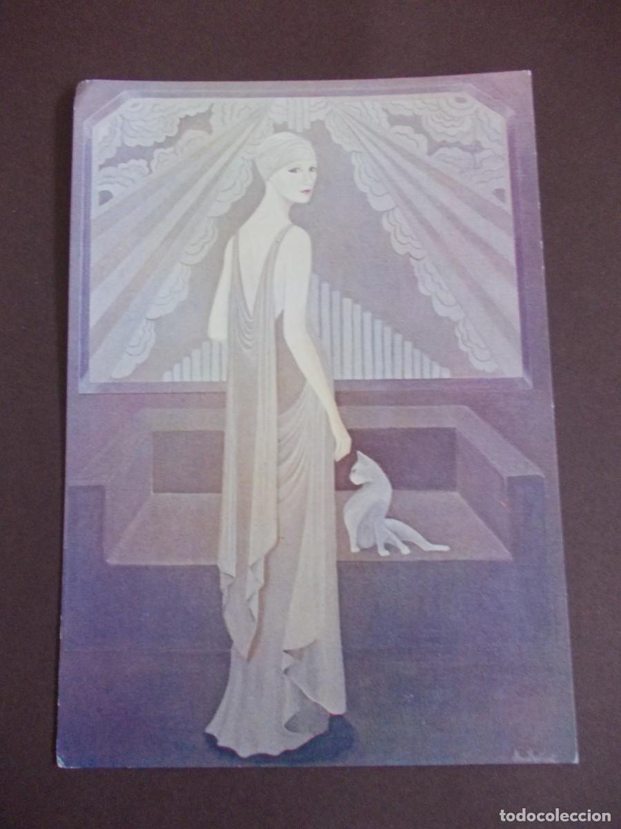Postcards: Postal Portrait d&rsquo;une inconnue Portrait of an unknown lady Annie Retivat Art D&eacute;co ilustraci&oacute;n vint