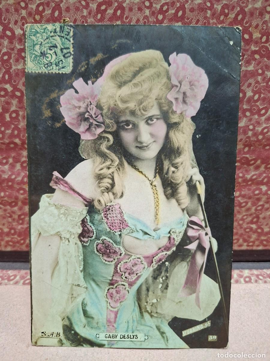 Postales: ANTIGUA POSTAL ROMANTICA ACTRIZ COUPLETISTA GABY DESLYS
