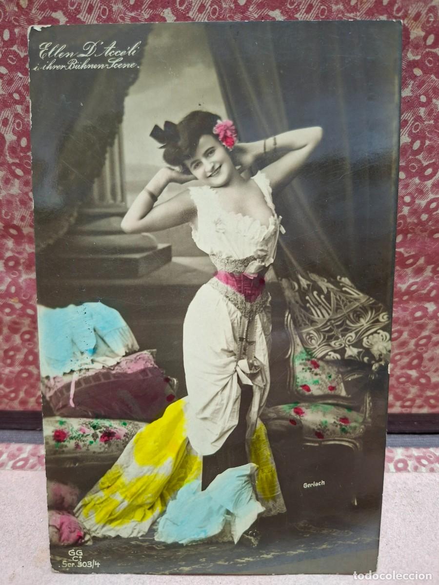Postales: ANTIGUA POSTAL ROMANTICA ACTRIZ ROMANTICA ELLEN D'ACCELI