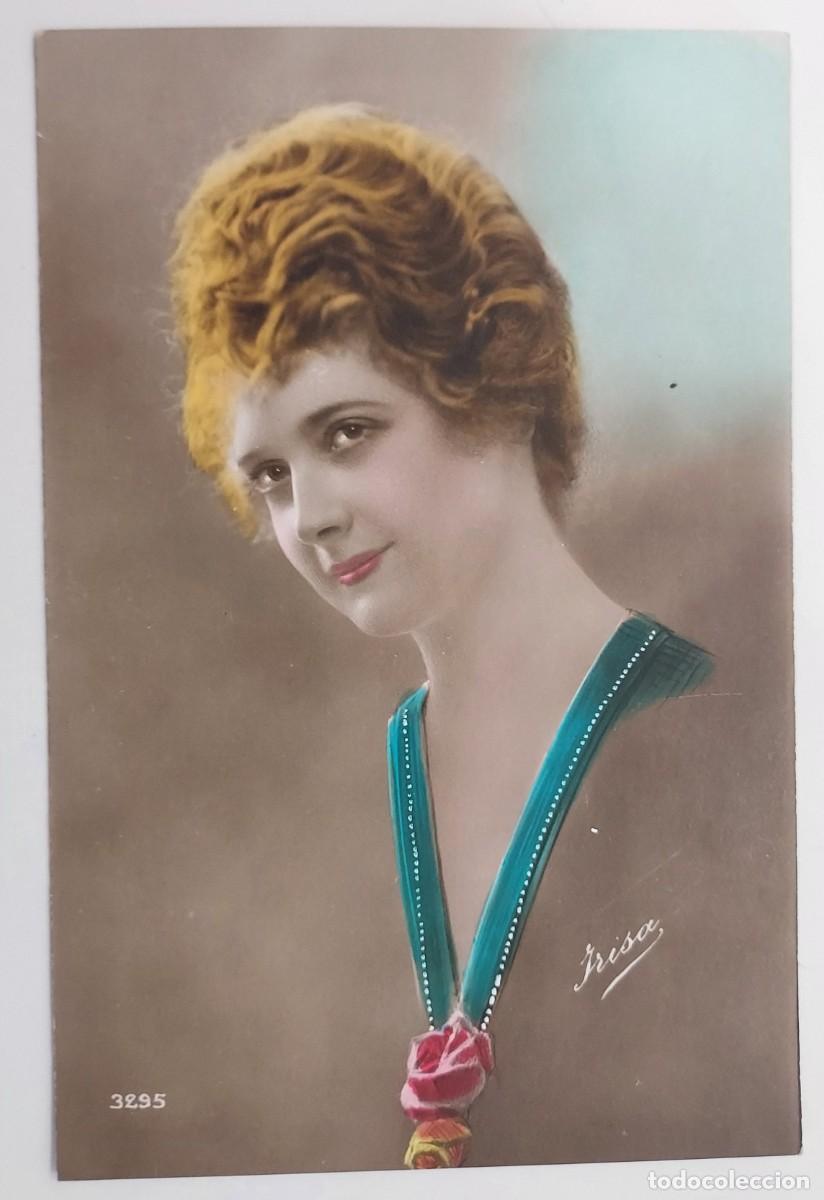 Postales: POSTAL VINTAGE ANTIGUA COLOREADA RETRATO MUJER. SIN CIRCULAR. IRISA 3295