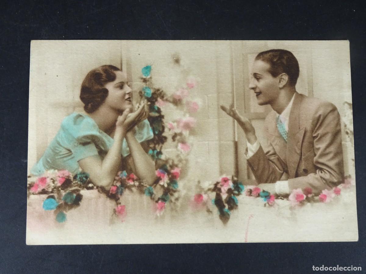Postais: ANTIGUA POSTAL FOTOGR&Aacute;FICA CPA COLOREADA, PAREJA, VER FOTOS
