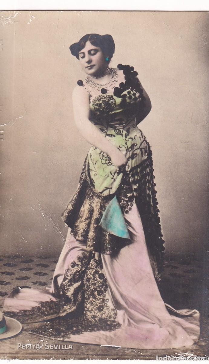 Cartoline: PEPITA SEVILLA ARTISTA CUPLETISTA ACTRIZ POSTAL ESCRITA SIN CIRCULAR.