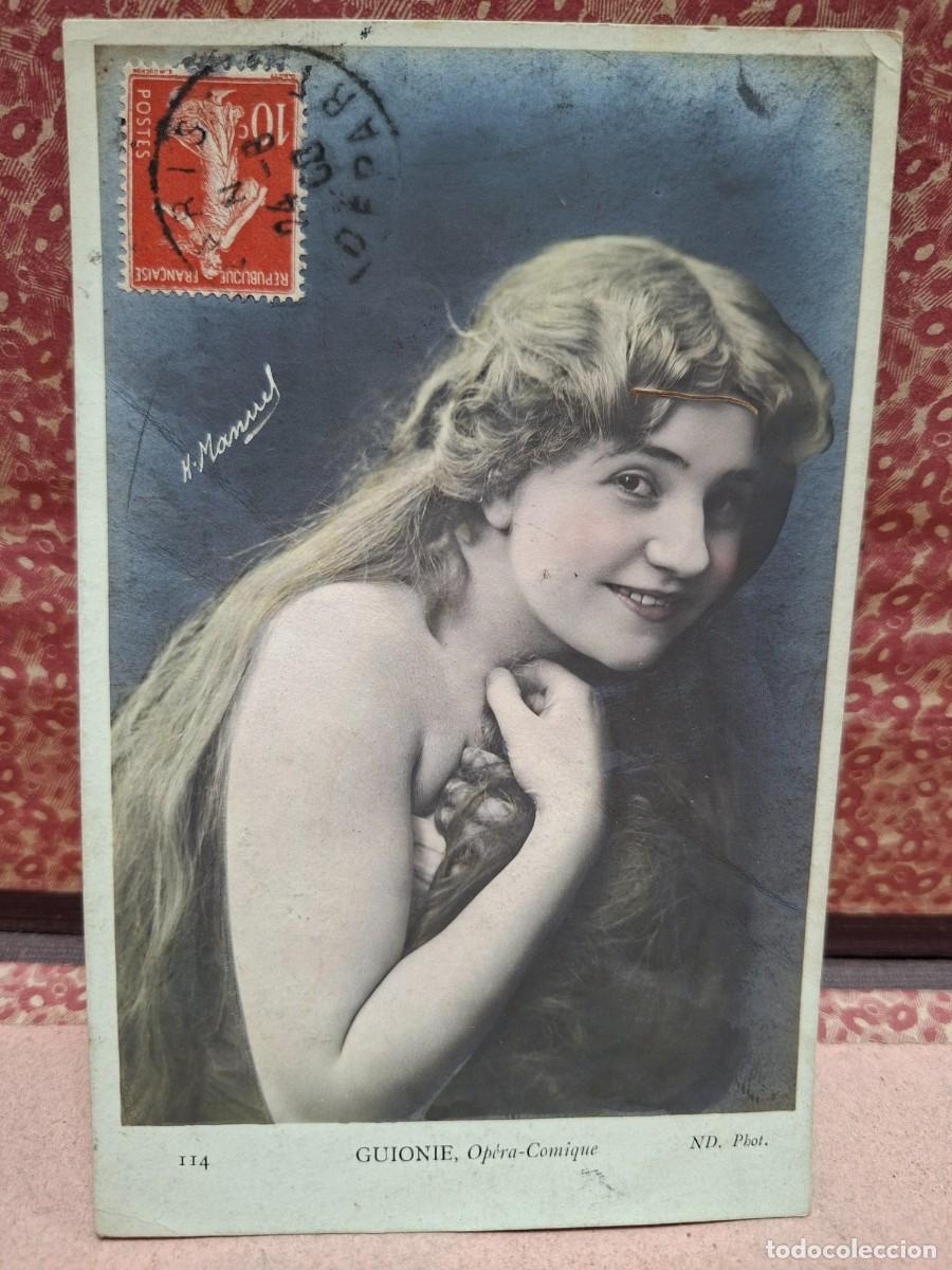 Postales: ANTIGUA POSTAL ACTRIZ COUPLETISTA GUIONIE OPERA COMICA H. MANUEL