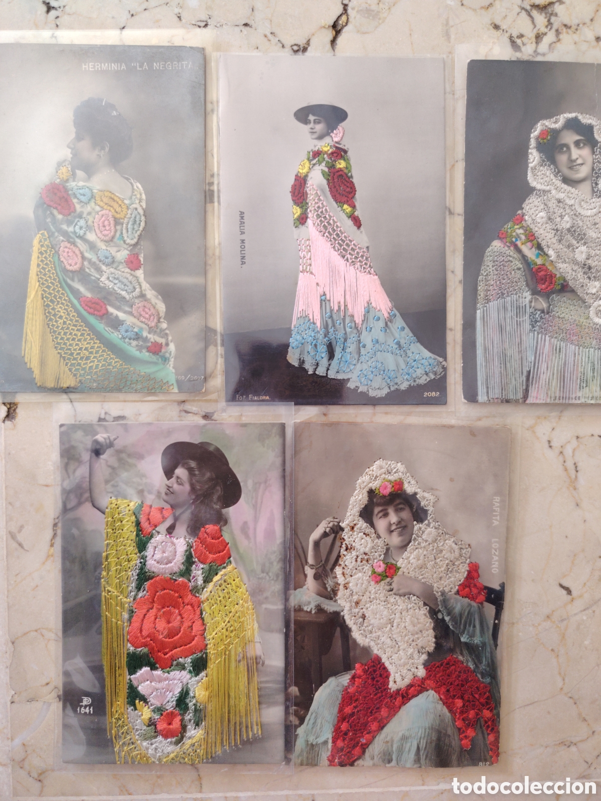 Postales: 5 postales antiguas de cupletistas
