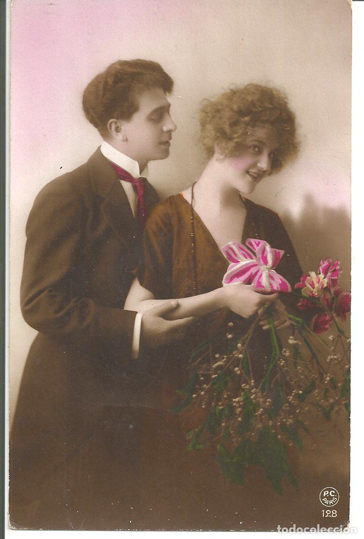 Postais: POSTAL ROMANTICA, PAREJA ENAMORADOS - EDICIONES P.C. PARIS - ESCRITA