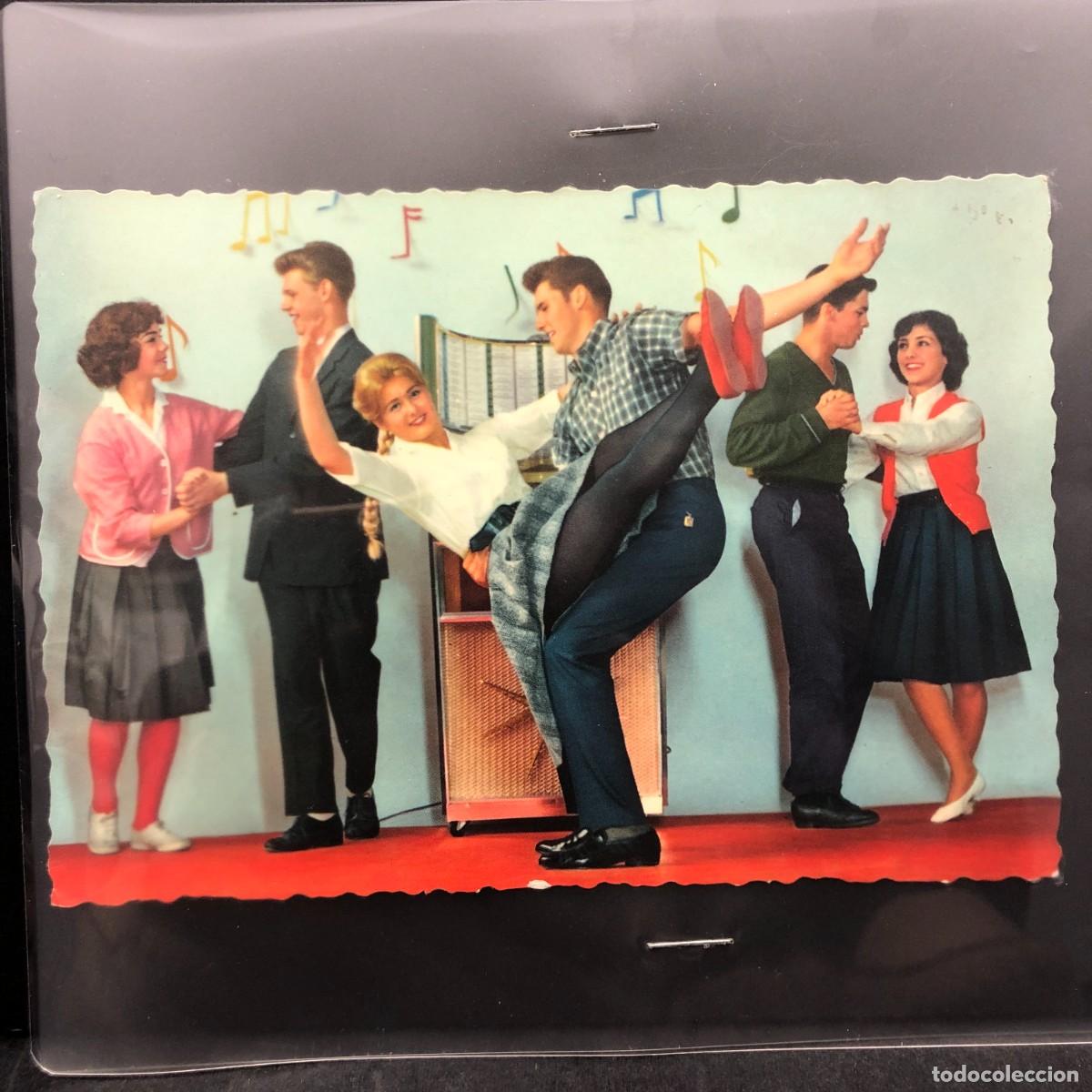 Cartoline: POSTAL - BAILE - PAREJAS DE JOVENES BAILANDO CON UNA JUKEBOX O SIMILAR / 860