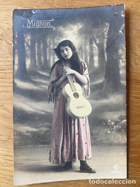 Postais: POSTAL ACTRIZ TEATRO CUPLETISTA MIGNON. Escrita en dorso 1912