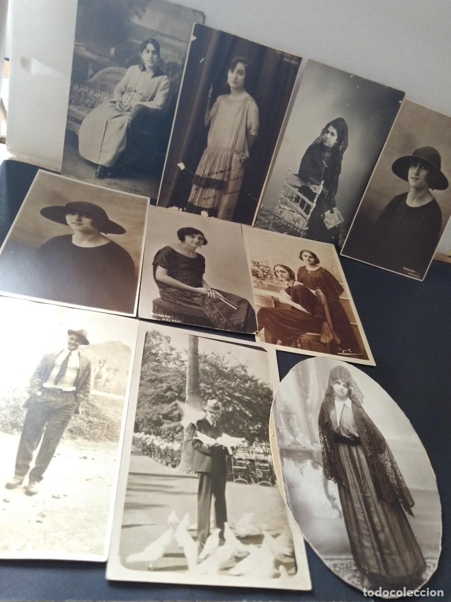 Postales: LOTE DE 10 POSTALES A&Ntilde;OS 20 ALGUNAS DE MALAGA