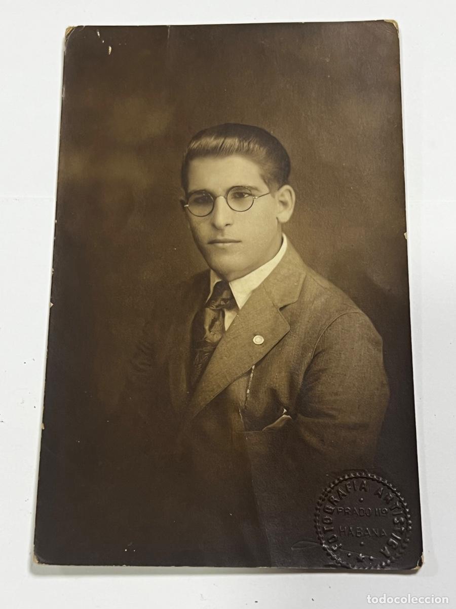 Postales: TARJETA POSTAL. CUBA. HOMBRE EN TRAJE. FOTO ART&Iacute;STICA. 1922