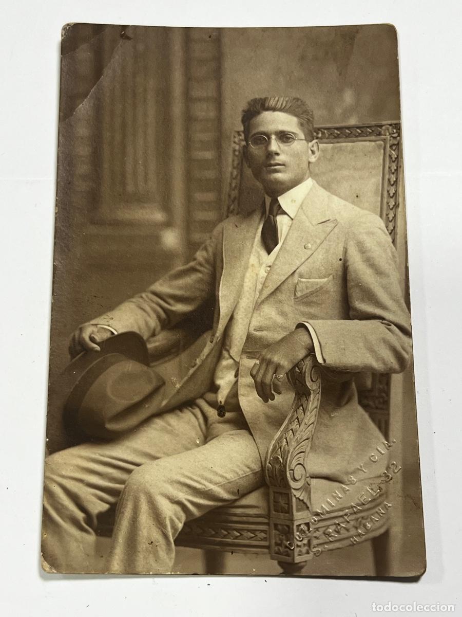 Postales: TARJETA POSTAL. CUBA. HOMBRE EN TRAJE.