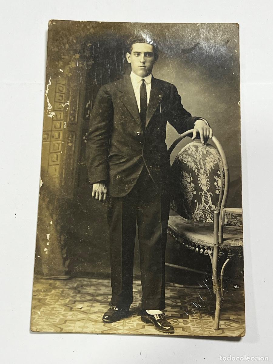 Postales: TARJETA POSTAL. CUBA. HOMBRE EN TRAJE CHAQUETA. 1916.
