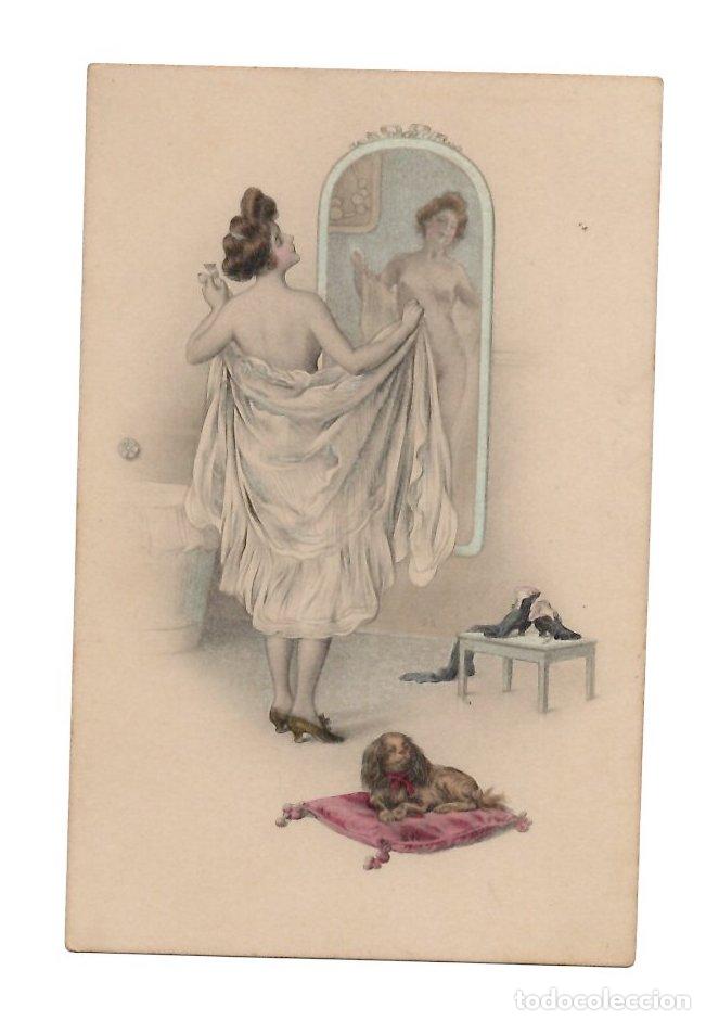 Postales: TARJETA POSTAL EROTICA. N&ordm; 412 M.M. VIENNE. M. MUNK. AUSTRIA. C.1900