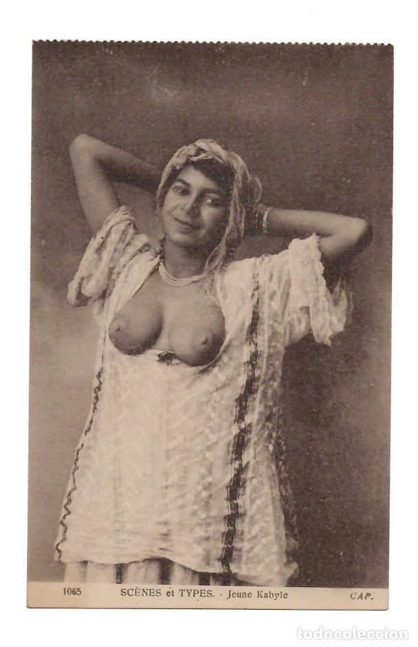 Postales: TARJETA POSTAL EROTICA. SCENES ET TYPES JEUNE KABYLE N&ordm; 1065. CAP.