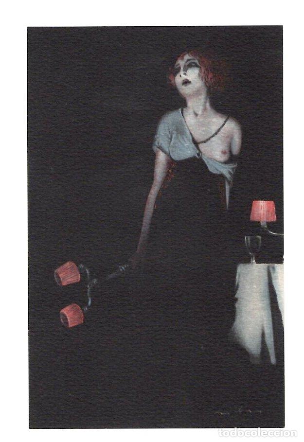Postales: TARJETA POSTAL EROTICA. PUBLICIDAD AGENCE MONDIALE DE LIBRAIRIE, PARIS. C.1910