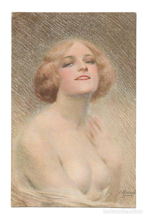 Postales: TARJETA POSTAL EROTICA LA SONRISA. ILUSTRADA POR E. ROUSSELET N&ordm; 891. SALON DE PARIS